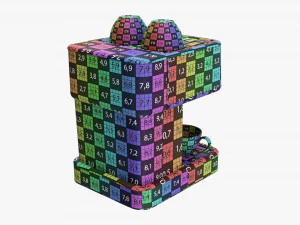 Espresso Coffee Machine With Mug 3D Model