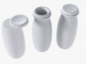 Fermented Milk Drink Bottle 3D 모델