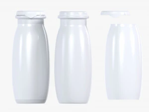 Fermented Milk Drink Bottle 3D Model