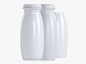 Fermented Milk Drink Bottle 3D Model
