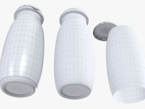 Fermented Milk Drink Bottle 3D Model