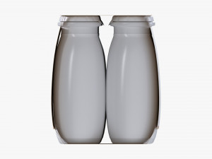Fermented Milk Drink Bottles 12-Pack Modello 3D