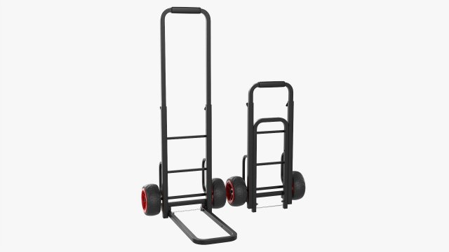Foldable Transporting Cart Model 3D .c4d .max .obj .3ds .fbx .stl .blend 