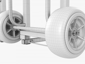 Foldable Transporting Cart Model 3D