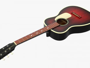 Folk Acoustic Guitar 01 3D Model
