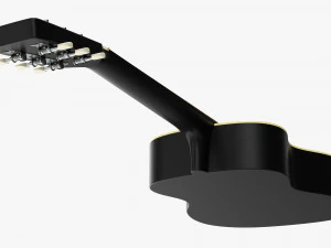 Folk Acoustic Guitar 01 3D Model