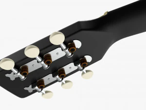 Folk Acoustic Guitar 01 3D Model