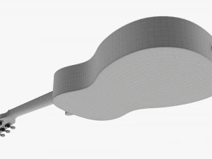 Folk Acoustic Guitar 01 3D Model