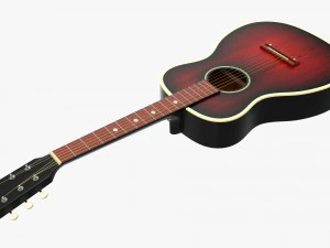 Guitarra Ac&uacute;stica Folcl&oacute;rica 02 Modelo 3D