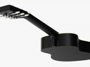 Folk Acoustic Guitar 02 Model 3D