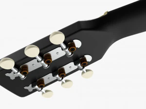 Guitarra Ac&uacute;stica Folcl&oacute;rica 02 Modelo 3D