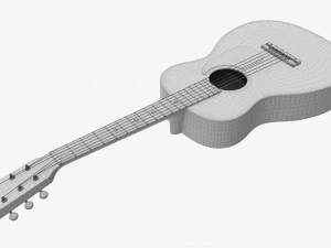 Guitarra Ac&uacute;stica Folcl&oacute;rica 02 Modelo 3D