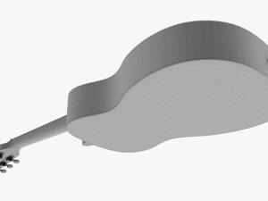 Folk Acoustic Guitar 02 Model 3D