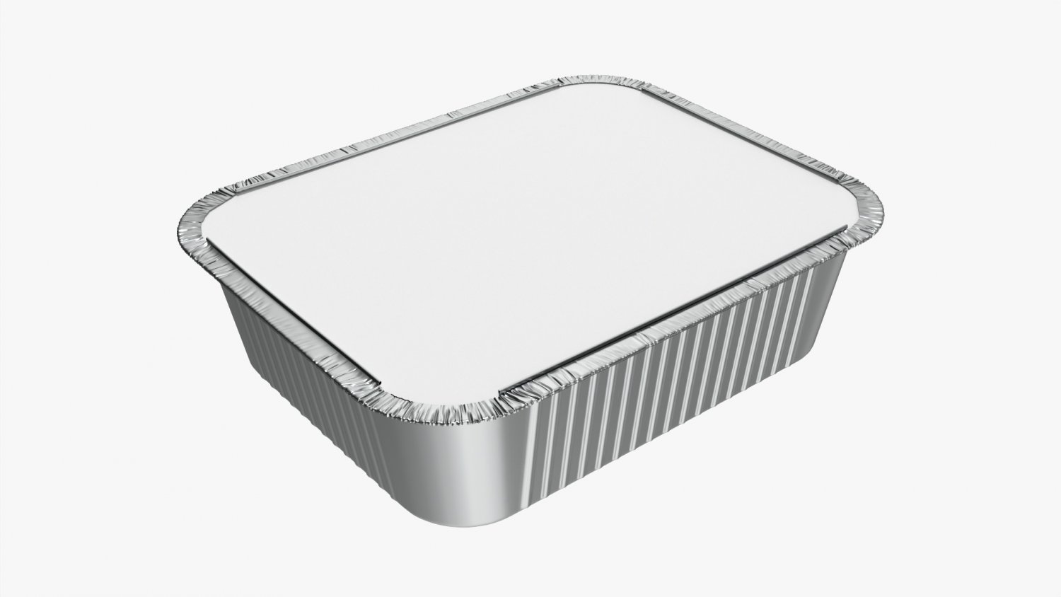 Disposable Aluminium Foil Baking Pan 3D model - TurboSquid 1997506