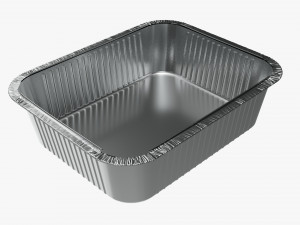 Food Foil Tray 01 3D Модель