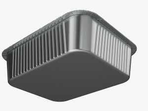Food Foil Tray 01 3D Модель