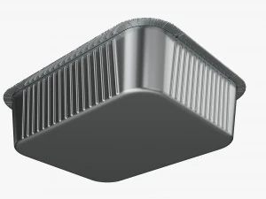 Food Foil Tray 01 3D Model