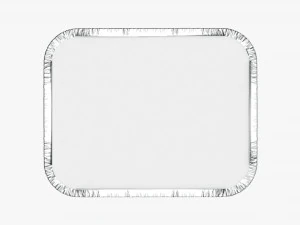 Food Foil Tray 01 3D Model