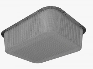 Food Foil Tray 01 3D Model