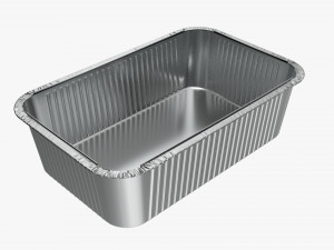 Food Foil Tray 02 3D Модель