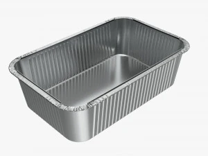 Food Foil Tray 02 3D Model