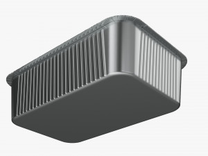 Food Foil Tray 02 3D Модель