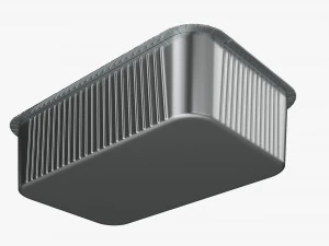 Food Foil Tray 02 3D Model
