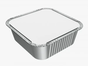 食品铝箔托盘 03 3D 模型