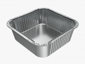 Food Foil Tray 03 3D Model