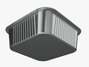 Food Foil Tray 03 3D Model