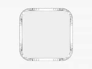 Food Foil Tray 03 3D Model