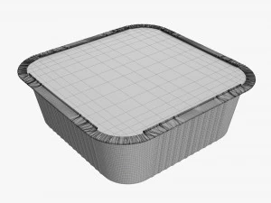 Food Foil Tray 03 3D Model