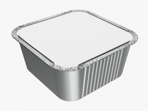 Food Foil Tray 04 Modelo 3D