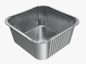 Food Foil Tray 04 3D Model