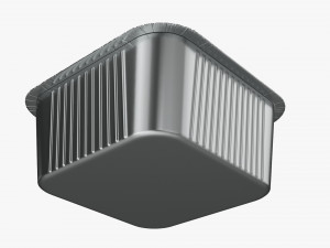 Food Foil Tray 04 3D Model