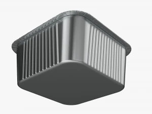 Food Foil Tray 04 3D Model