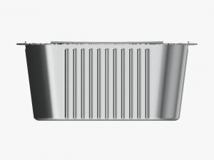 Food Foil Tray 04 3D Model