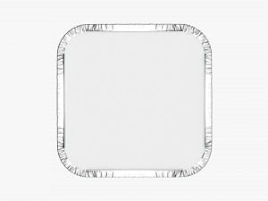 Food Foil Tray 04 3D Model