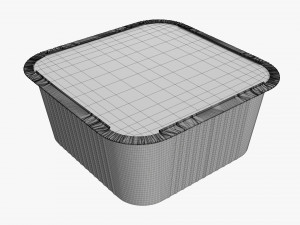 Food Foil Tray 04 3D Model