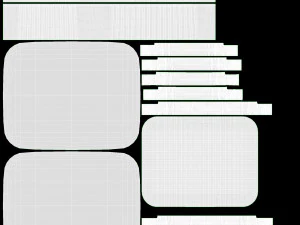 Food Foil Tray Set 3D Model