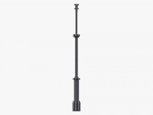 Forged Column With Hanging Board 04 Modèle 3D