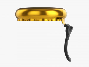 Glass Bottle Ring Pull Cap 3D Model