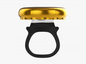 Glass Bottle Ring Pull Cap 3D Model