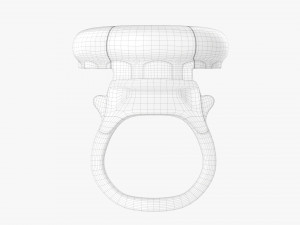 Glass Bottle Ring Pull Cap 3D Model