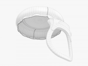 Glass Bottle Ring Pull Cap 3D Model