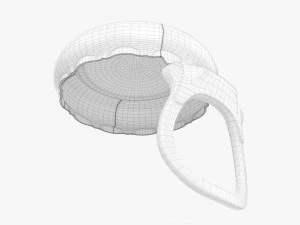 कांच की बोतल रिंग पुल कैप 3D मॉडल