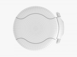 Glass Bottle Ring Pull Cap 3D Model