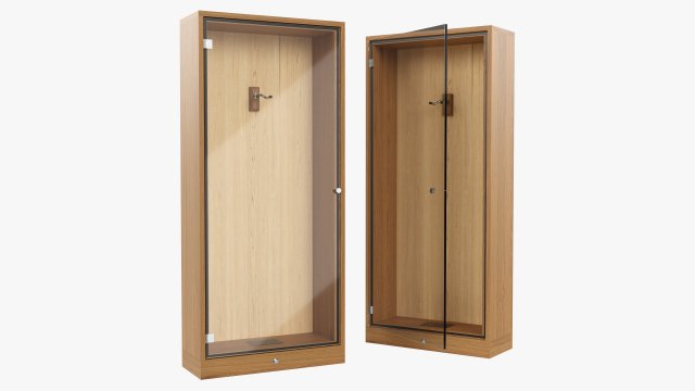 Guitar Display Cabinet 3D 모델 .c4d .max .obj .3ds .fbx .stl .blend 