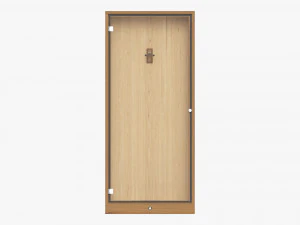 Guitar Display Cabinet 3D Model