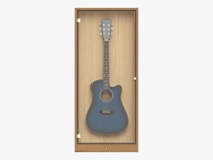 Guitar Display Cabinet Acoustic Dreadnought Guitar 3Dモデル